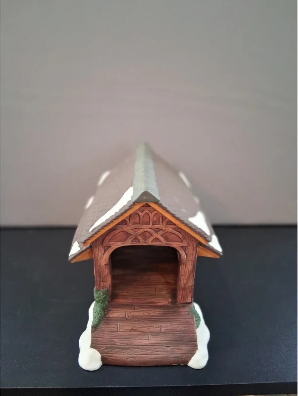 Vintage Heartland Valley Village Porcelain Christmas Bridge